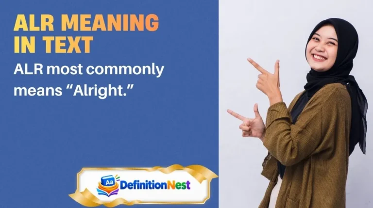 ALR Meaning in Text