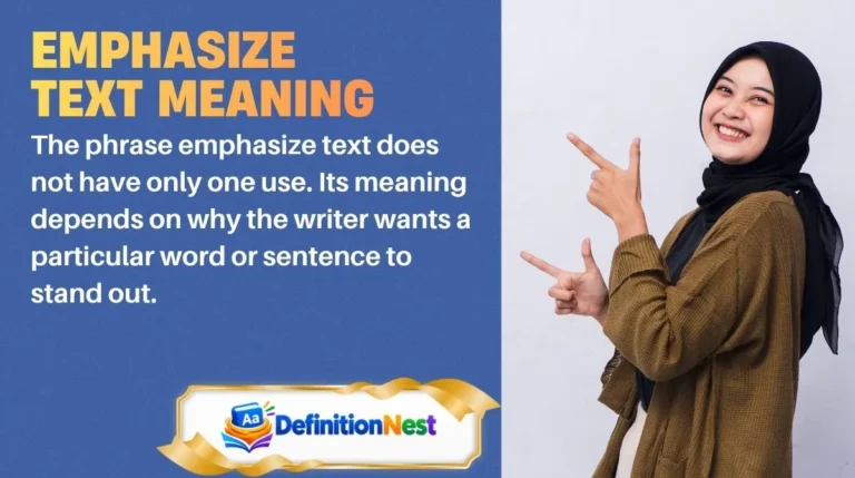 Emphasize Text Meaning