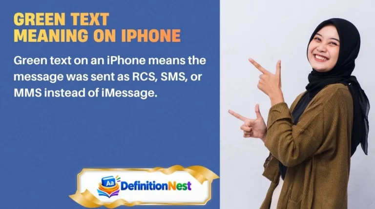 Green Text Meaning on iPhone