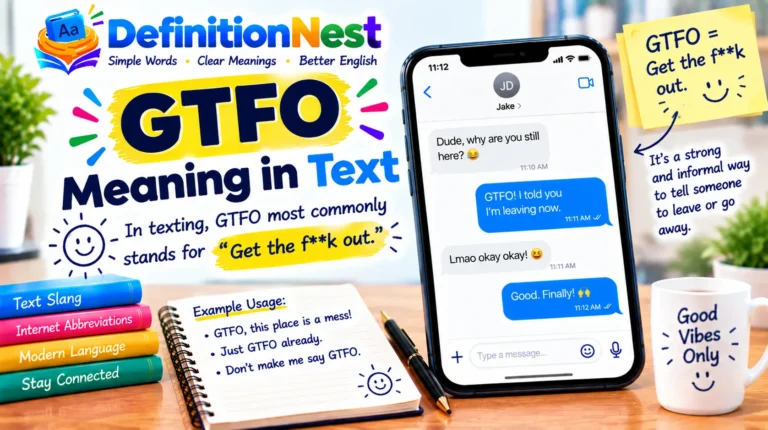 GTFO Meaning in Text
