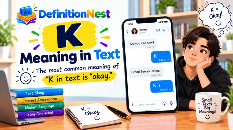 K Meaning in Text