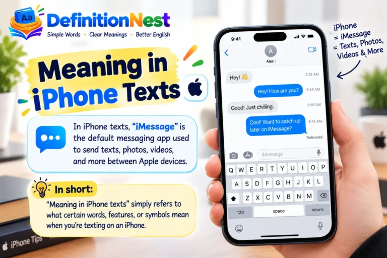Meaning in iPhone Texts