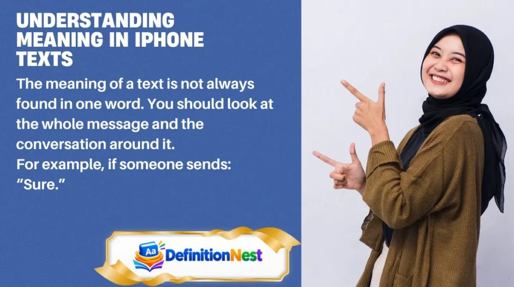 Understanding Meaning in iPhone Texts