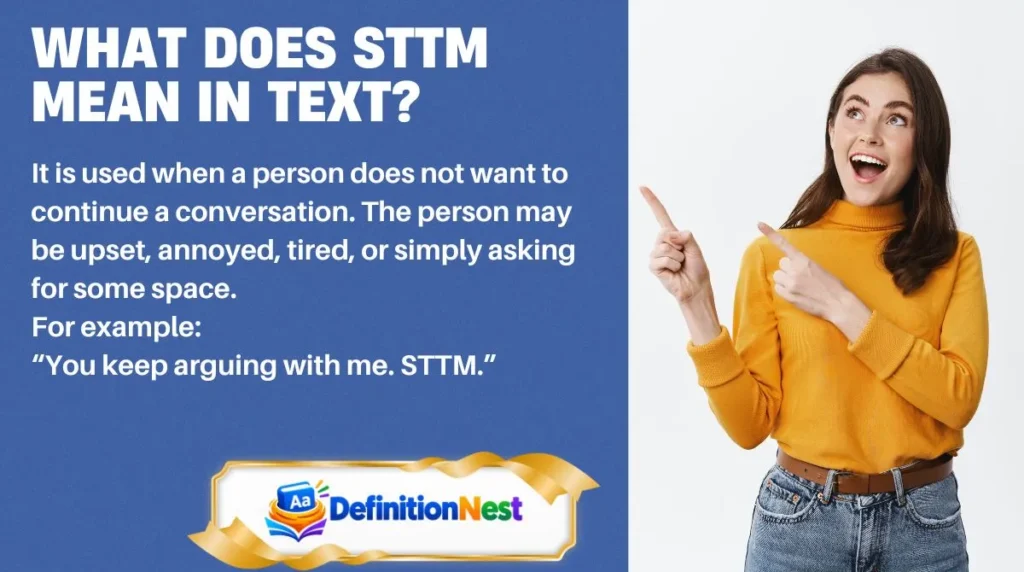 What Does STTM Mean in Text?