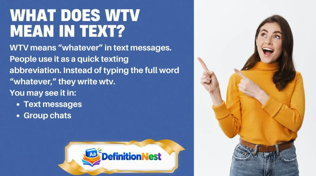 What Does WTV Mean in Text?