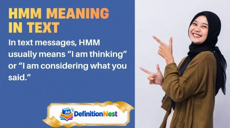 HMM Meaning in Text