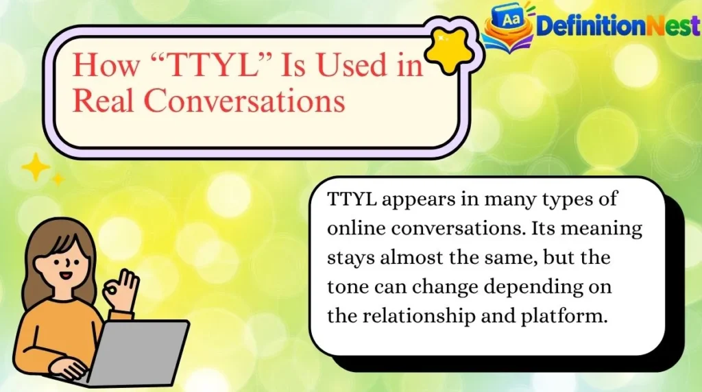 How “TTYL” Is Used in Real Conversations